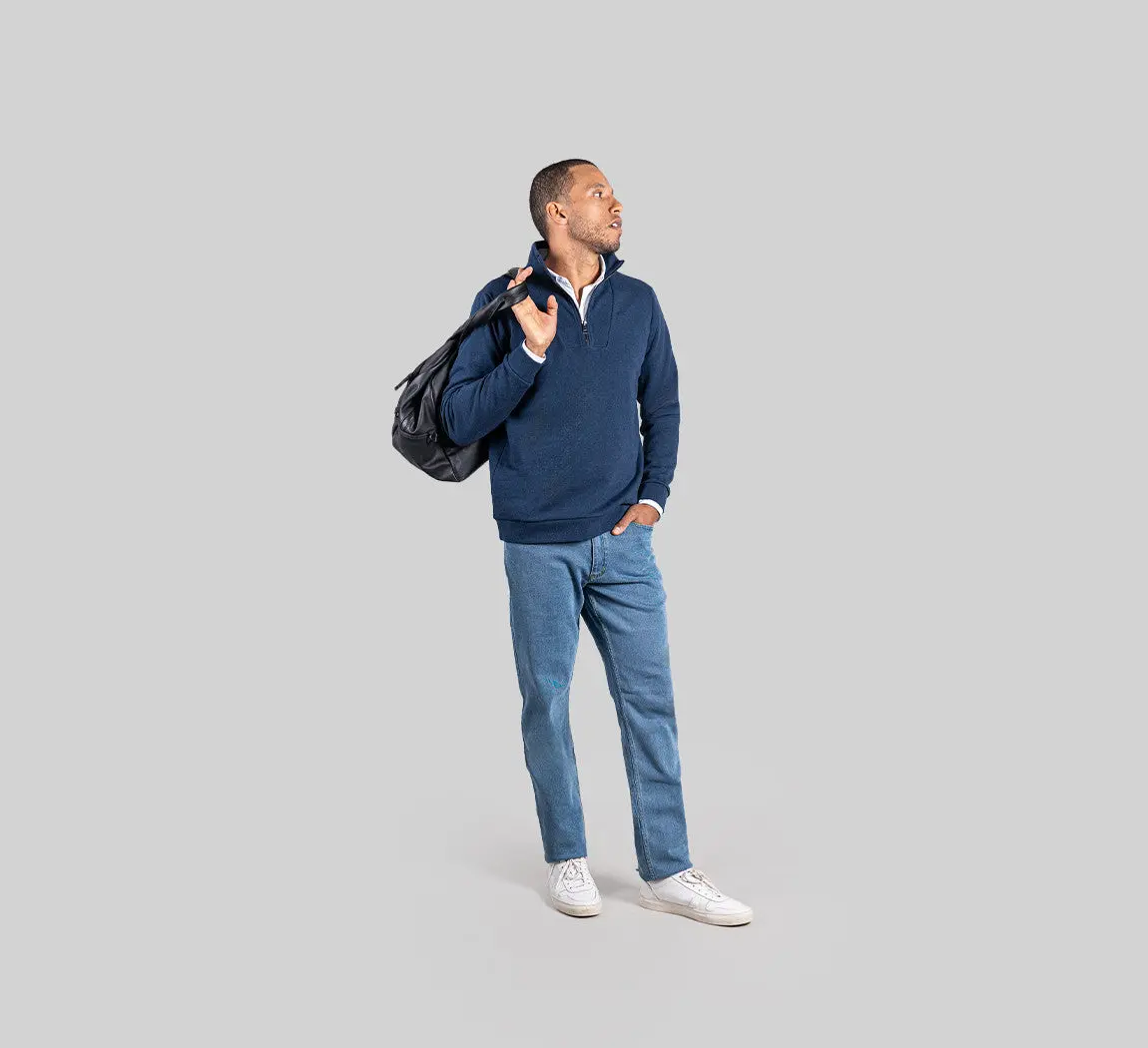 ESSENTIAL MERINO ZIP SWEATER - Image 4